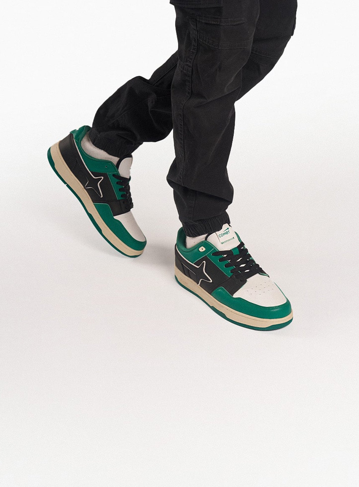 Lifestyle photo of Comet shoes in use