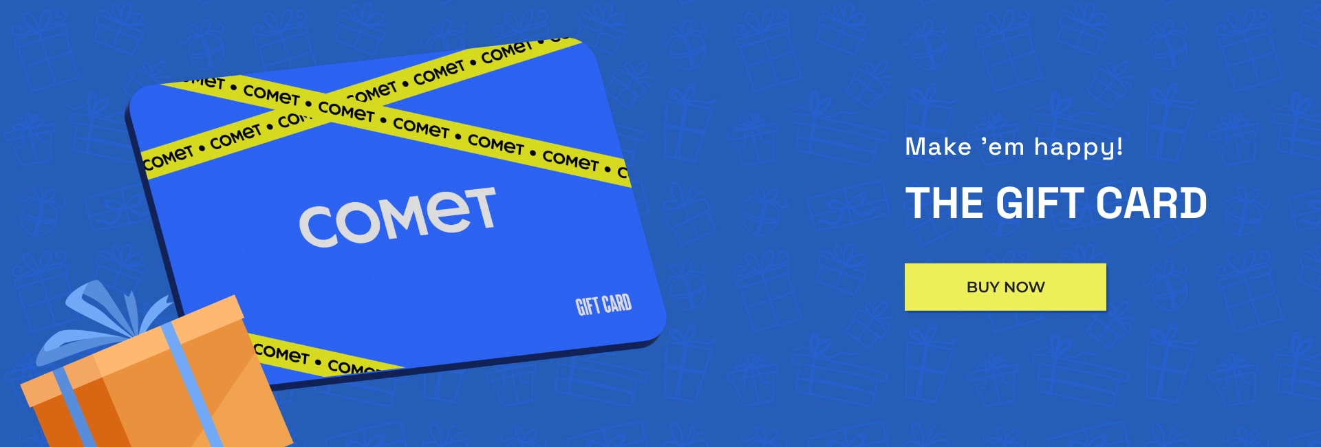 Website product showcase banner