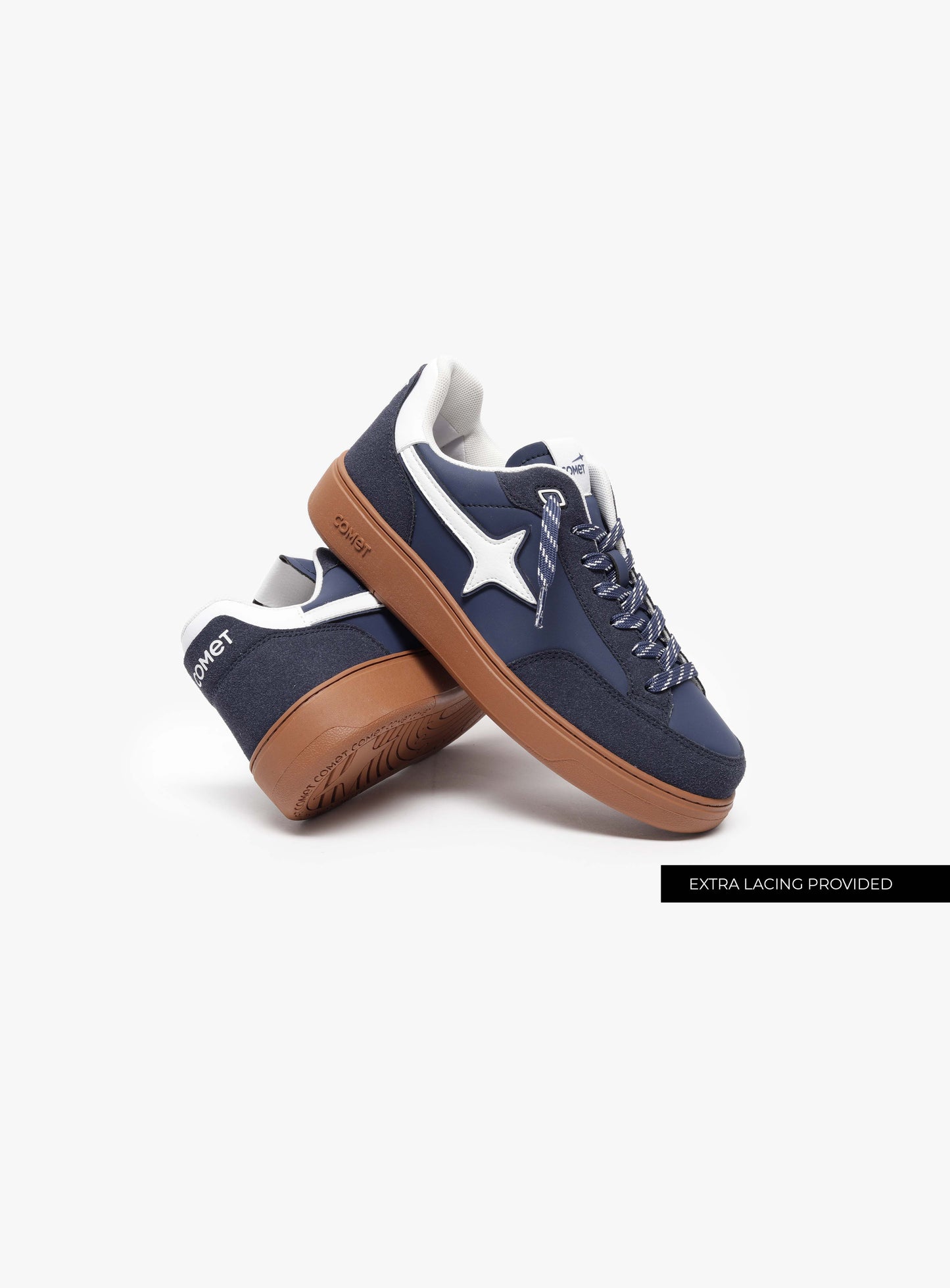 Extra lacing detail feature of Comet shoe