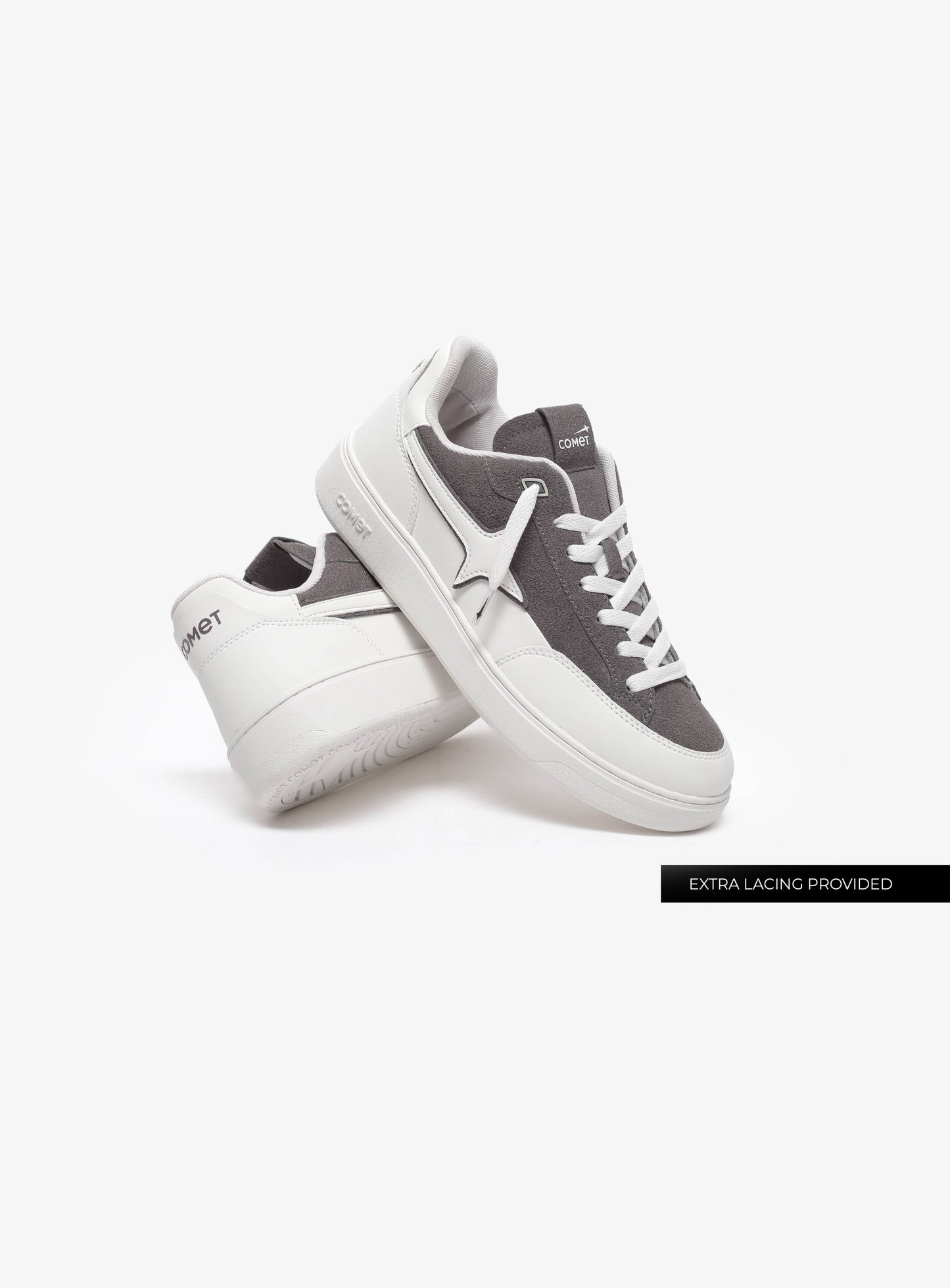 Extra lacing detail feature of Comet shoe