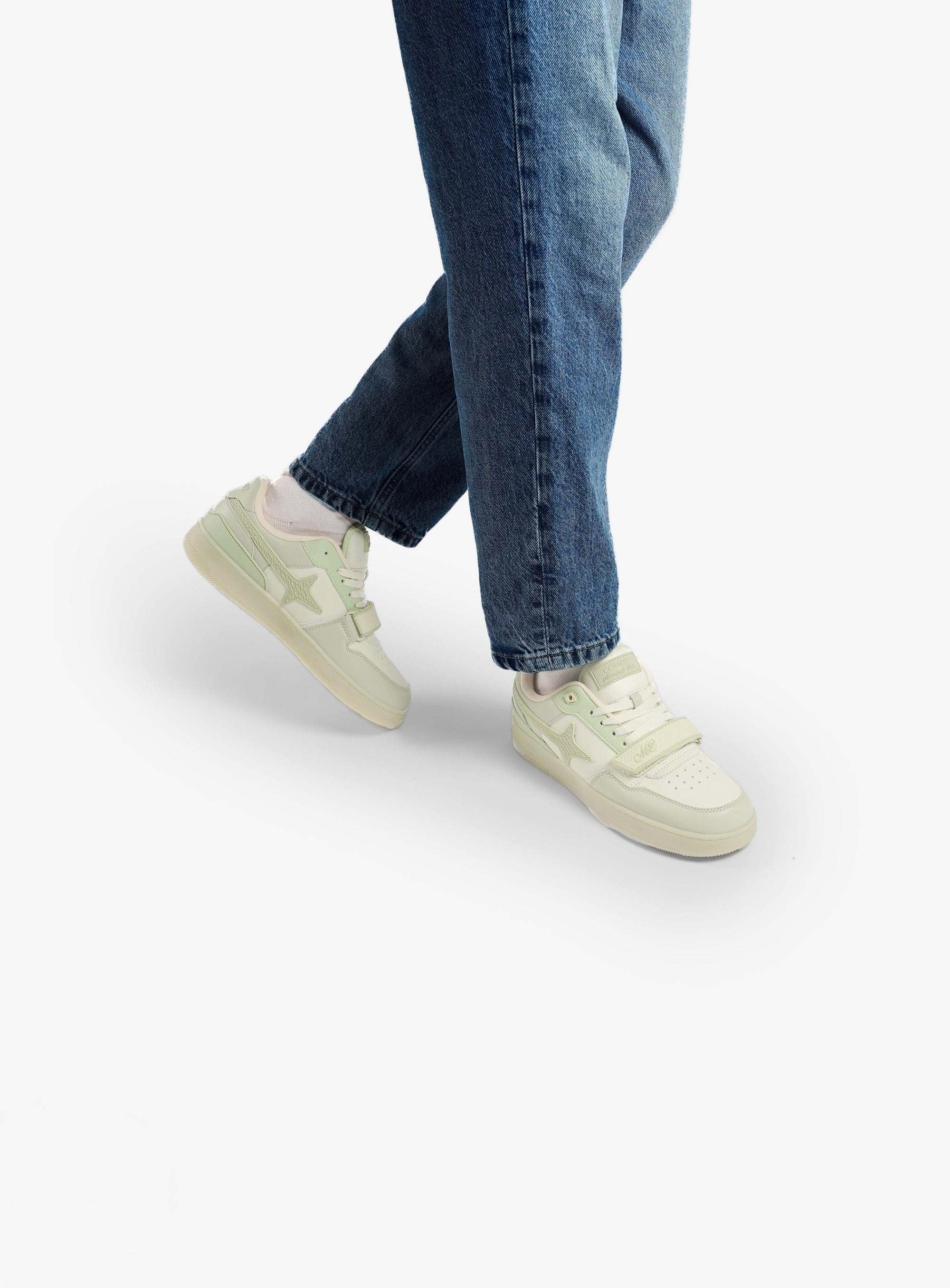 Person wearing Comet shoes on feet