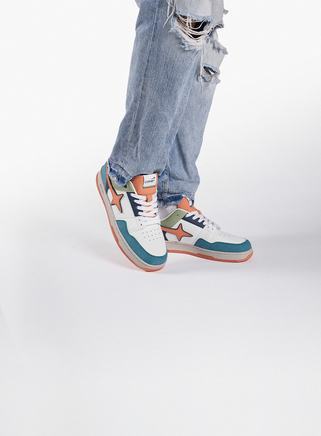 Lifestyle photo of Comet shoes in use